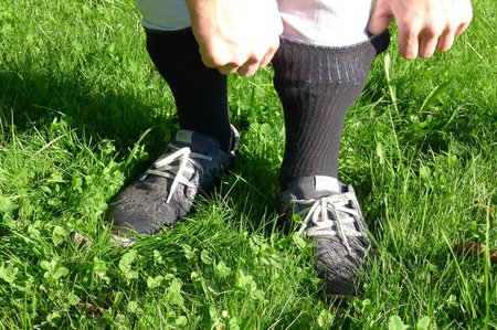 AGES Socks pulled over the trouser cuffs close the tick access to the skin
