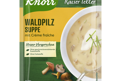 Produktrckruf - Knorr Kaiser Teller Waldpilz Suppe, Chargennummer 528219C93 Produktrckruf - Knorr Kaiser Teller Waldpilz Suppe, Chargennummer 528219C93