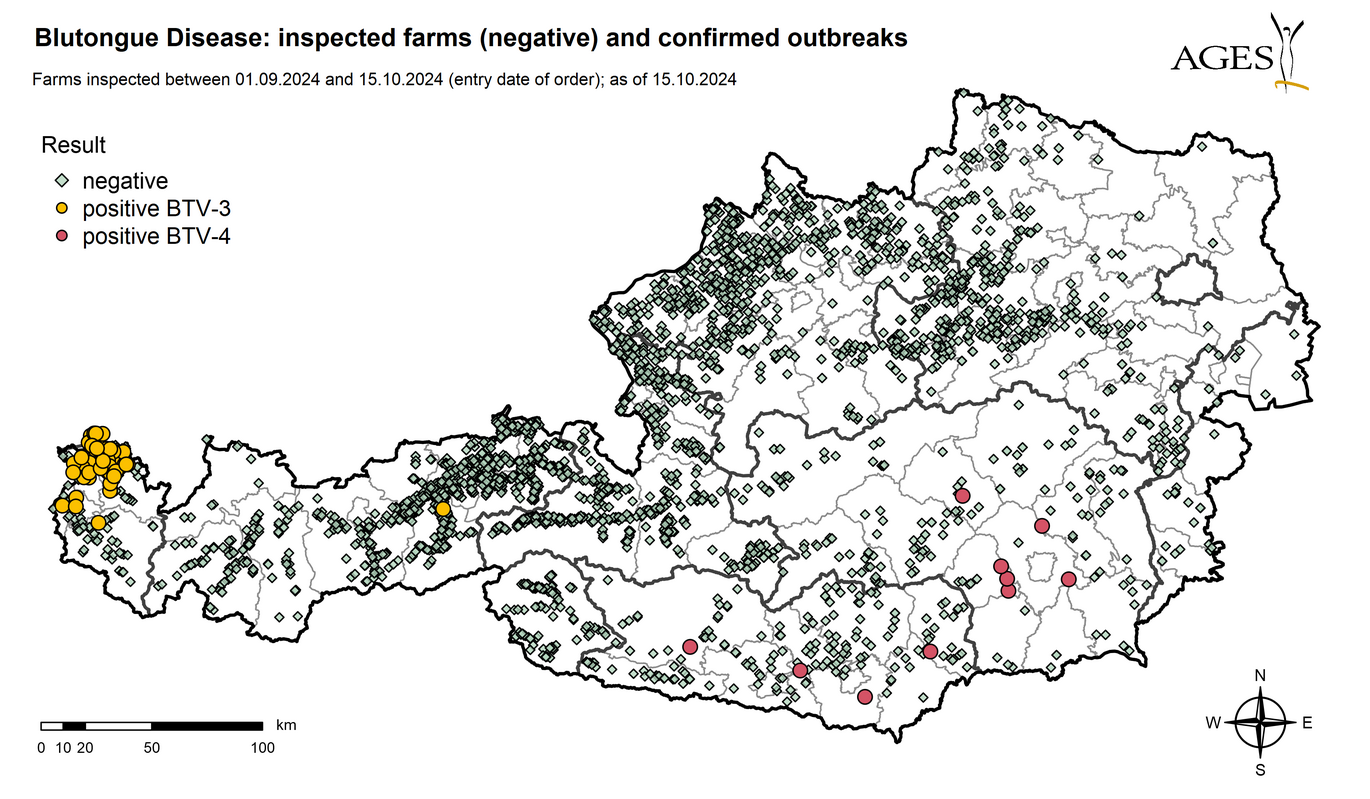 Establishments with negative results inspected in Austria since 01.09.2024: 3200 (Enlarges Image in Dialog Window)