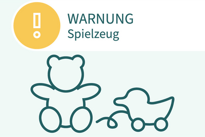 Warnung Spielzeug